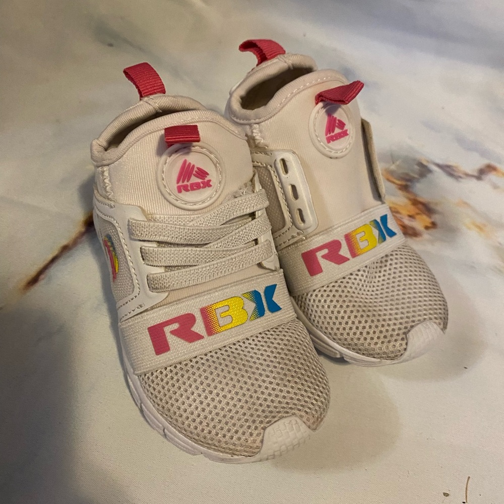 RBX toddler girls knitted slip on sneakers size 7